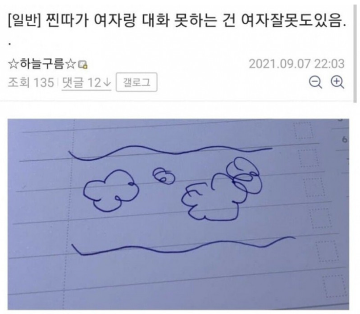 [유머] 진따가 여자랑 말 못하는 이유. -  와이드섬