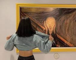 [유머] 뭉크의 절규 그림의 진실. -  와이드섬